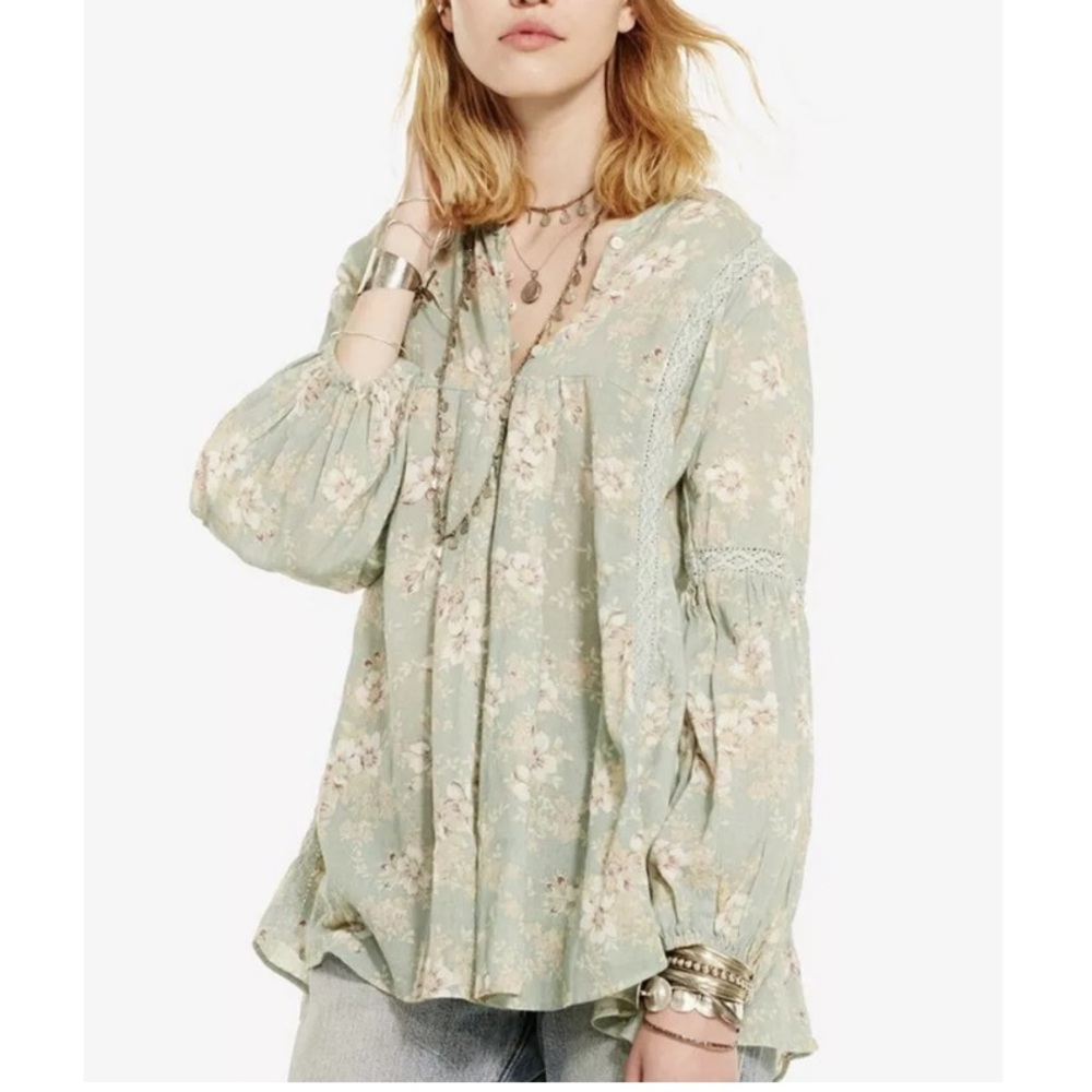 Women's Denim and Supply by Ralph Lauren Boho Floral Tunic Top Size Medium